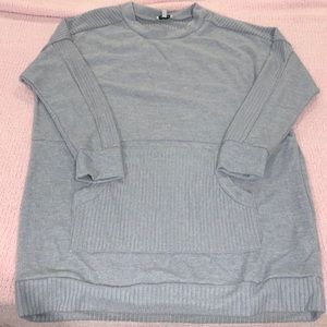 White Birch gray sweater dress- XL